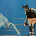 K.O.  
Öl auf Leinwand  
100 x 80 cm