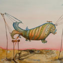 Im Morgengrauen  
Öl auf Leinwand  
100 x 80 cm