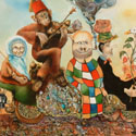 Frühlingsspaziergang  
Öl auf Leinwand  
100 x 80 cm