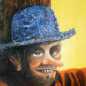 Schachmatt  
Öl auf Holz  
90 x 80 cm