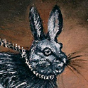Mythologische Geschichte  
(2011) Öl auf Panel  
10,4 x 15 cm
