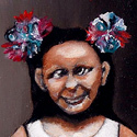 Schwesterchen  
(2011) Öl auf Panel  
15 x 10,4 cm